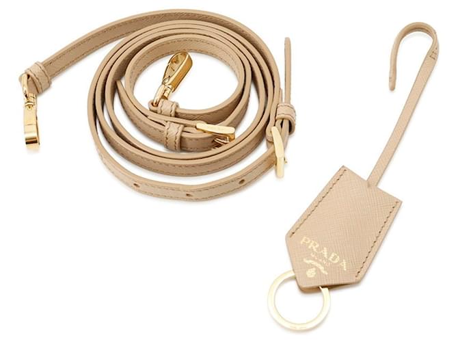 Borsa a mano e spalla 2-Way Prada Bianco Beige - vista 17