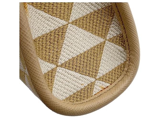Borsa a mano e spalla 2-Way Prada Bianco Beige - vista 7