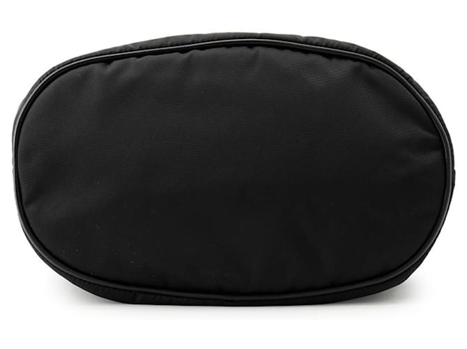 Prada Triangle Mariner Small Bucket Bag Nero - vista 3