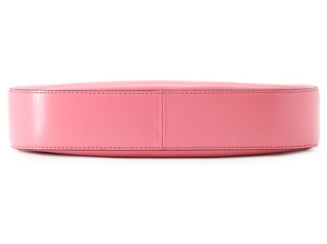 Borsa a tracolla Prada Triangle Cleo in pelle di vitello rosa - vista 3