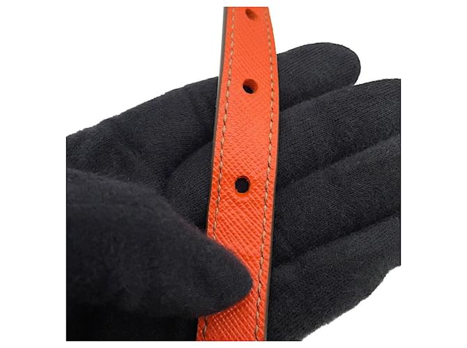Borsa Prada Triangle Arancione Cachi - vista 12