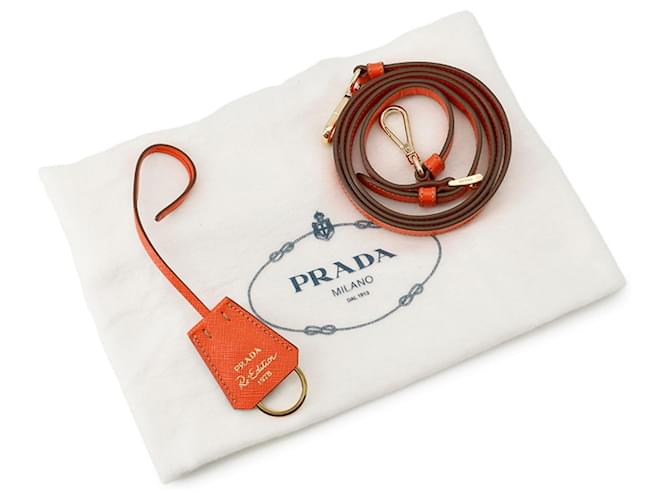 Borsa Prada Triangle Arancione Cachi - vista 16
