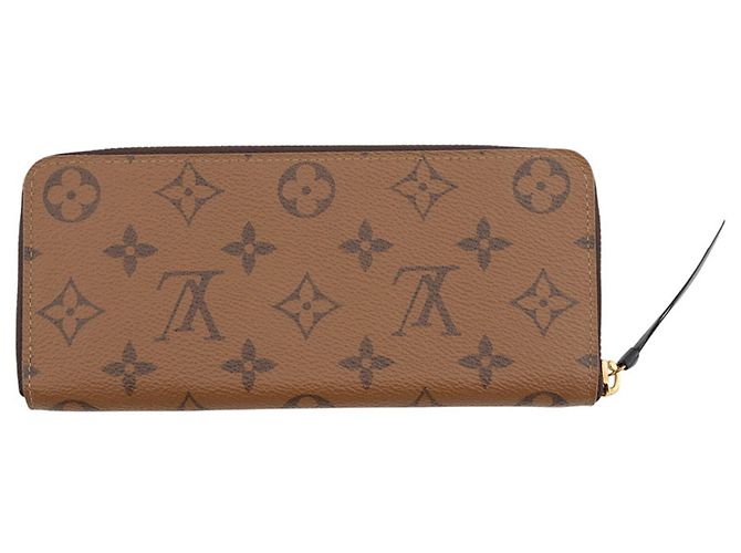 Louis Vuitton Monogram Reverse Portefeuille Clemence Long Wallet Nero - vista 3