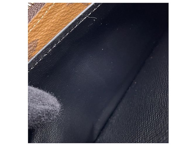 Louis Vuitton Monogram Reverse Portefeuille Clemence Long Wallet Nero - vista 6