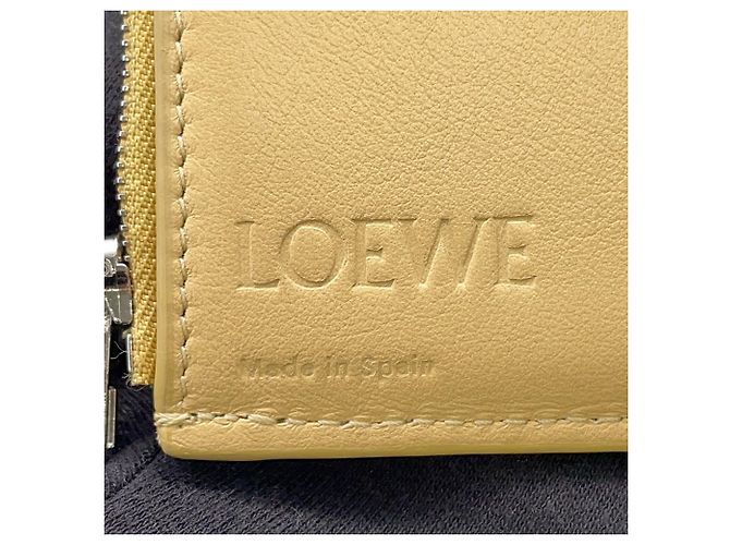 Loewe Tri-fold Ledergeldbörse Beige - Ansicht 15