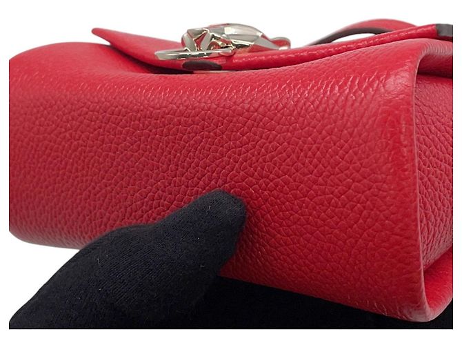 Borsa a tracolla Cartier Panthère de Leather Rosso - vista 6