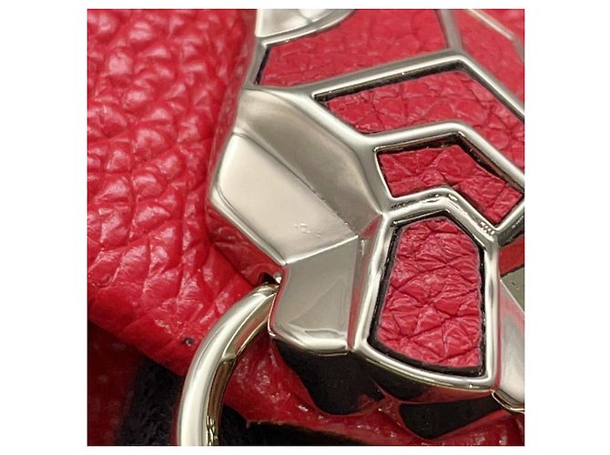 Borsa a tracolla Cartier Panthère de Leather Rosso - vista 8