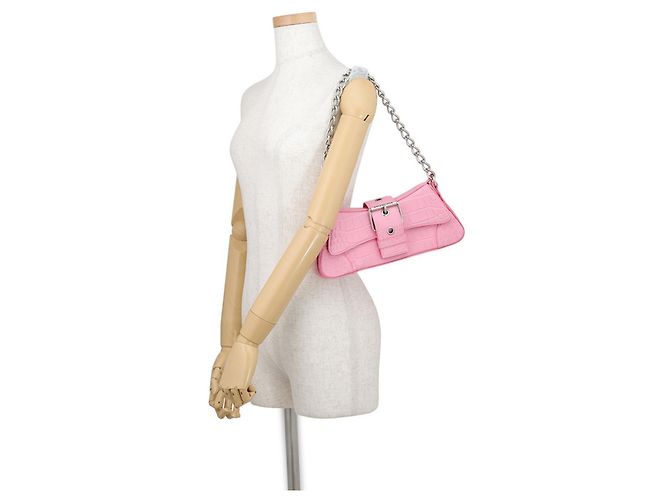 Borsa a tracolla Balenciaga Lindsay Rosa - vista 4
