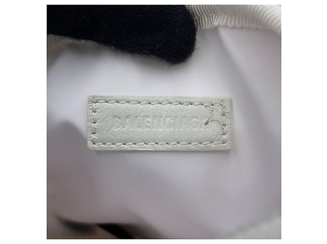 Borsa a tracolla Balenciaga in tela bianca Bianco - vista 13