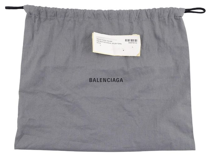 Borsa a tracolla Balenciaga in tela bianca Bianco - vista 15