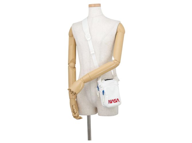 Borsa a tracolla Balenciaga in tela bianca Bianco - vista 4
