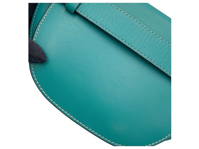 Borsa a tracolla Loewe Gate in pelle Verde - vista 10