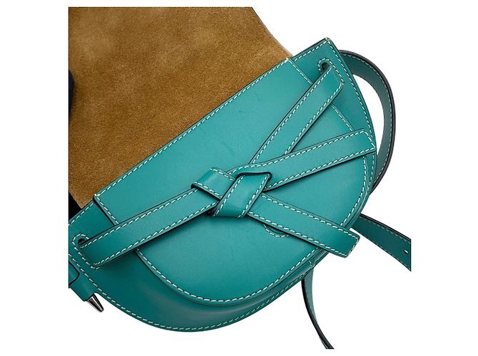 Borsa a tracolla Loewe Gate in pelle Verde - vista 11