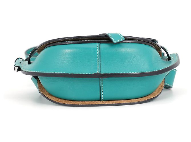 Borsa a tracolla Loewe Gate in pelle Verde - vista 4