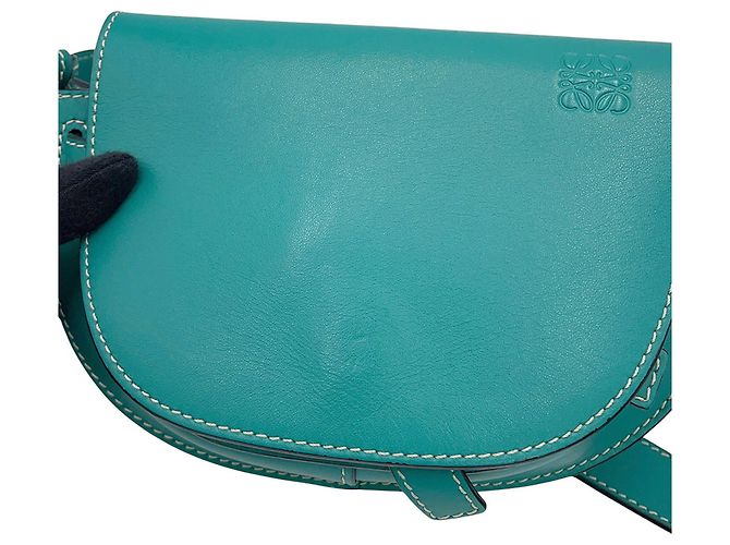 Borsa a tracolla Loewe Gate in pelle Verde - vista 8