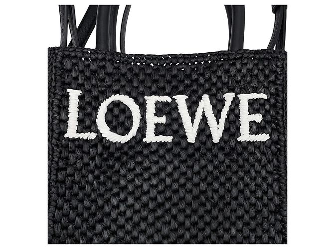 Loewe Standard A5 Tote Handtasche Schwarz Weiß - Ansicht 14