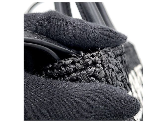 Loewe Standard A5 Tote Handtasche Schwarz Weiß - Ansicht 8