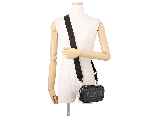 Bolso de hombro Fendi con estampado Zucca Castaño - vista 4