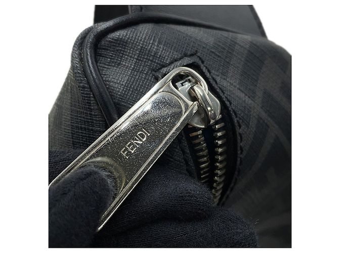 Fendi Zucca Handtasche Gürtel Taillentasche Braun - Ansicht 10