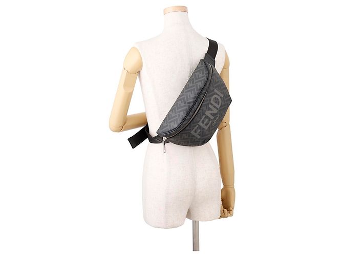 Fendi Zucca Handtasche Gürtel Taillentasche Braun - Ansicht 4