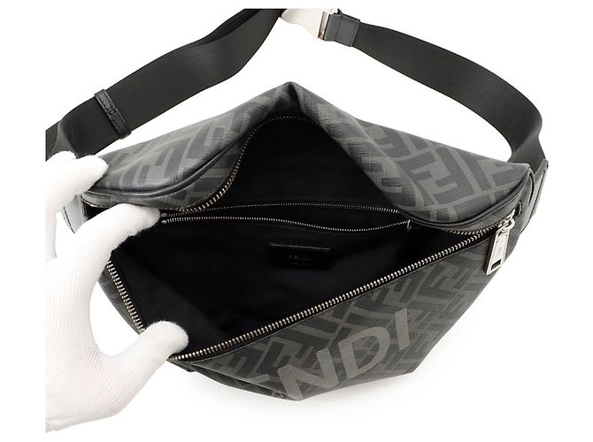 Fendi Zucca Handtasche Gürtel Taillentasche Braun - Ansicht 5