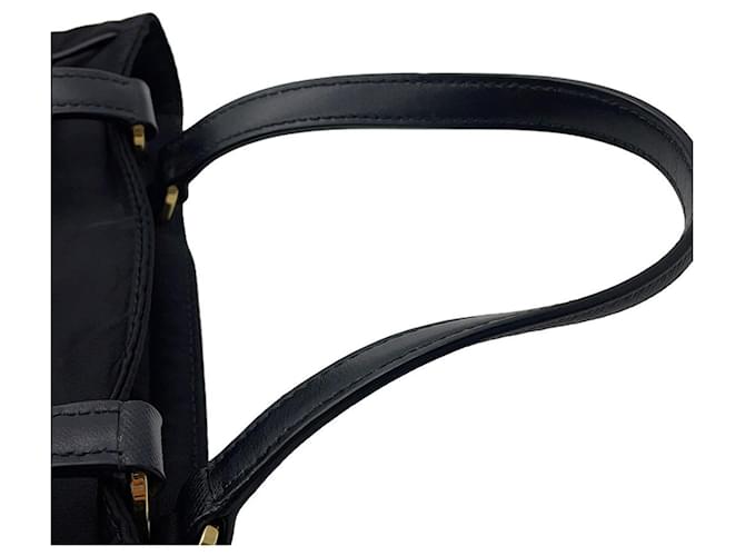 Prada Triangle Nylon Handtasche Schwarz - Ansicht 8