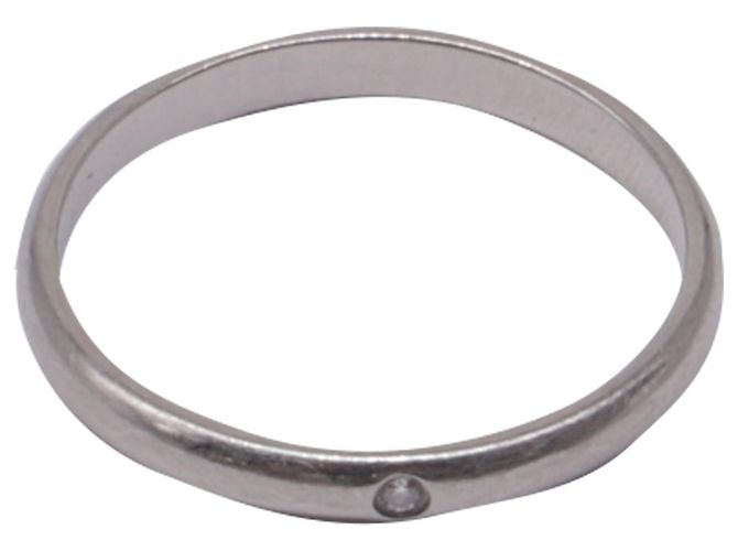 Cartier Ehering aus Platin mit Diamanten Silber - Ansicht 2