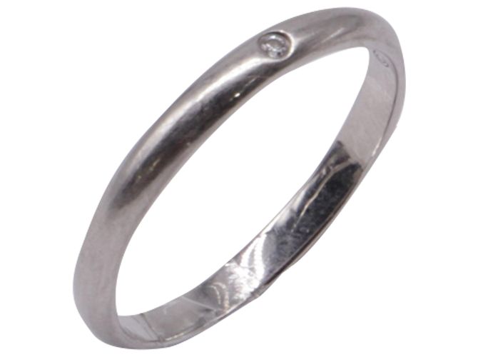 Cartier Ehering aus Platin mit Diamanten Silber - Ansicht 4