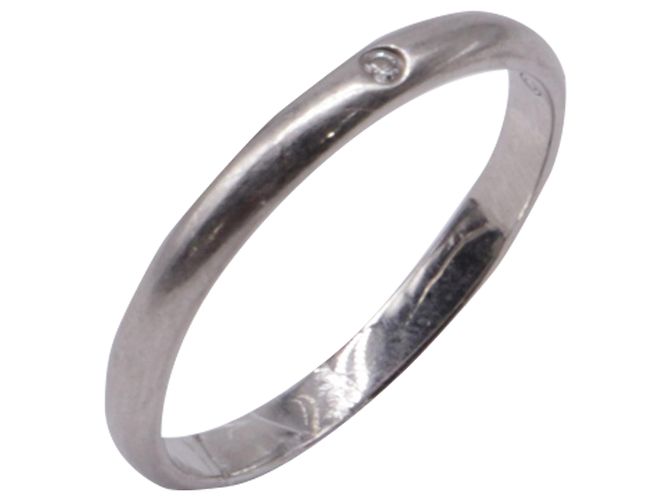 Cartier Ehering aus Platin mit Diamanten Silber - Ansicht 5