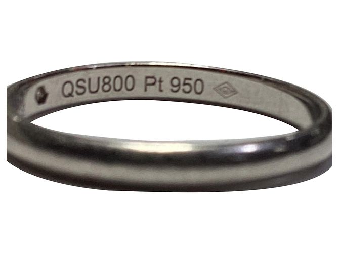Cartier Ehering aus Platin mit Diamanten Silber - Ansicht 6