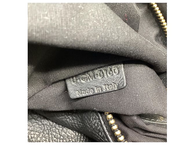 Céline Borsa Hobo Slouched Celine in pelle nera Nero - vista 6