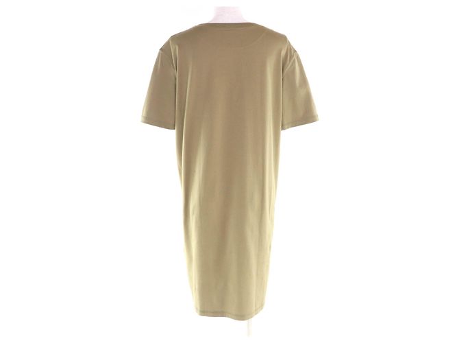 Hermès Vestido de algodón Hermes Verde Caqui - vista 3