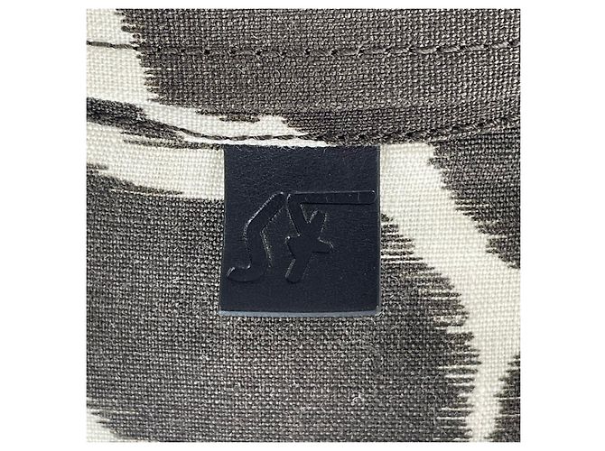 Camicia a maniche lunghe in lino Salvatore Ferragamo Marrone Beige - vista 7
