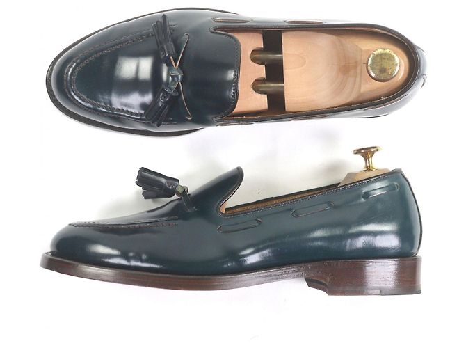 Autre Marque Mocassini REGAL in Cordovan Verde Verde scuro - vista 4