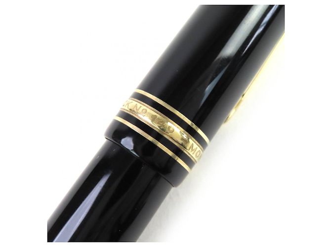 Montblanc Meisterstück 149 14K Füllfederhalter Schwarz Golden - Ansicht 9