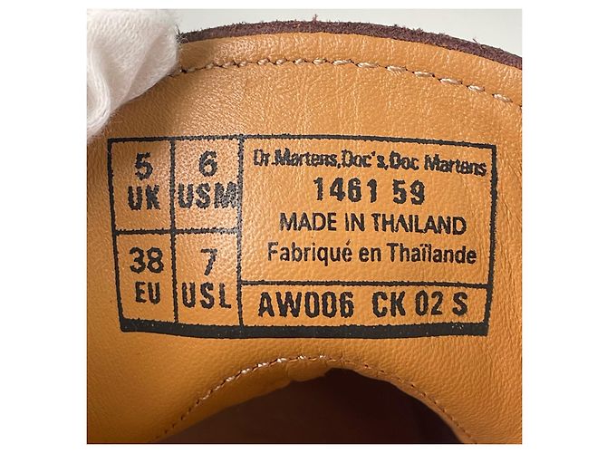 Autre Marque Dr.Martens 1461 Lederschuhe Rot - Ansicht 8