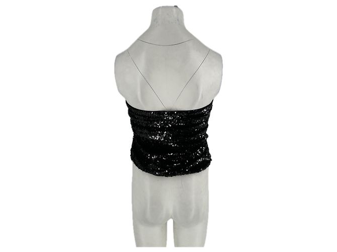 Autre Marque Top di paillettes nero KHY - vista 2