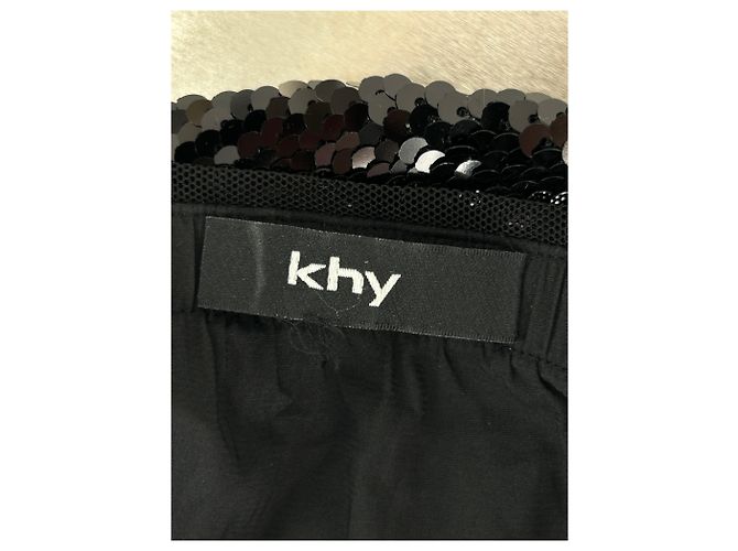Autre Marque Top di paillettes nero KHY - vista 5