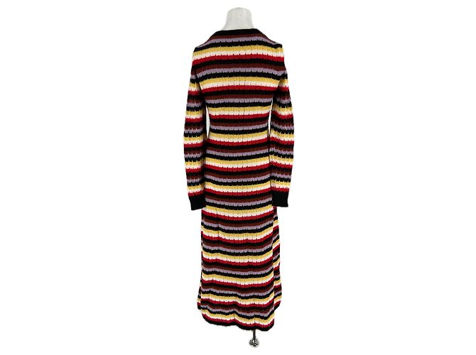 Sonia Rykiel Gestreiftes Maxikleid aus Strick Mehrfarben - Ansicht 2