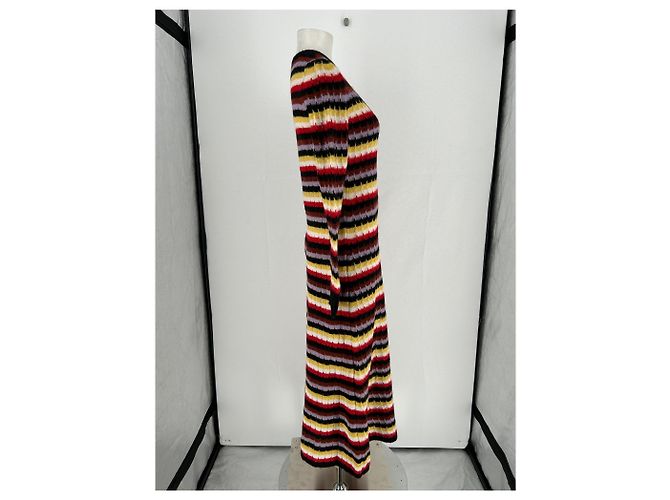 Sonia Rykiel Gestreiftes Maxikleid aus Strick Mehrfarben - Ansicht 4