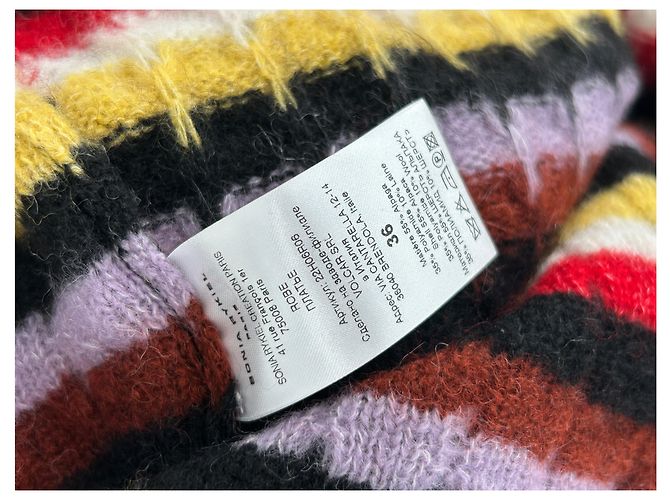 Sonia Rykiel Gestreiftes Maxikleid aus Strick Mehrfarben - Ansicht 6