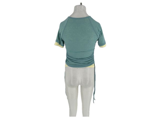 Autre Marque T-shirt verde e gialla - vista 2