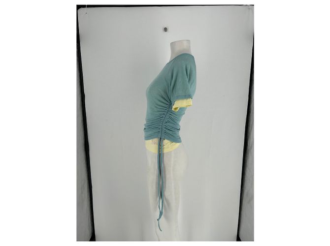 Autre Marque T-shirt verde e gialla - vista 3