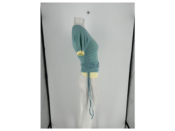 Autre Marque T-shirt verde e gialla - vista 4