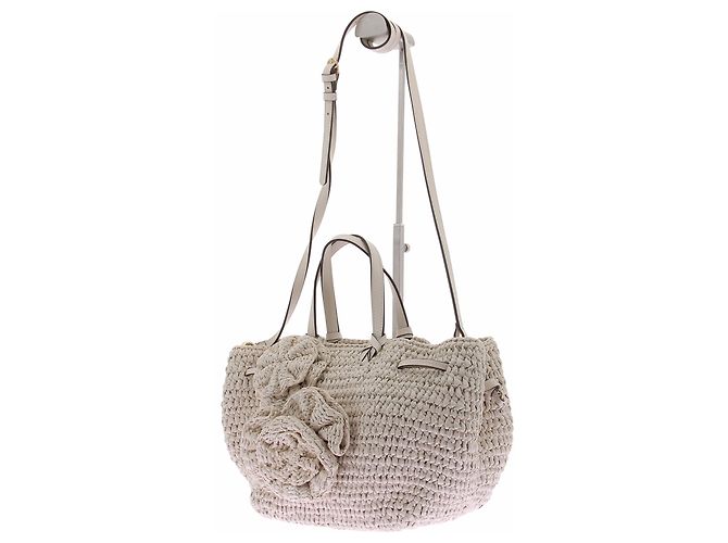 Ulla Johnson Gio Handtasche aus Raffia mit Blumenmuster - Ansicht 2