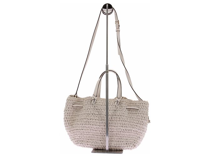 Ulla Johnson Gio Handtasche aus Raffia mit Blumenmuster - Ansicht 3