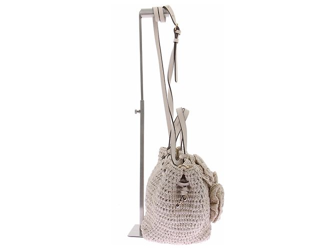 Ulla Johnson Gio Handtasche aus Raffia mit Blumenmuster - Ansicht 4