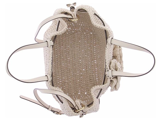 Ulla Johnson Gio Handtasche aus Raffia mit Blumenmuster - Ansicht 7