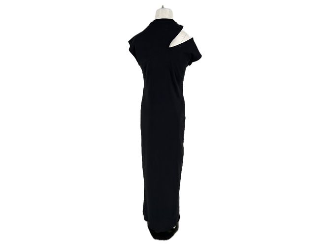 Diesel Schwarzes Maxi-Kleid mit Cut-Outs - Ansicht 2