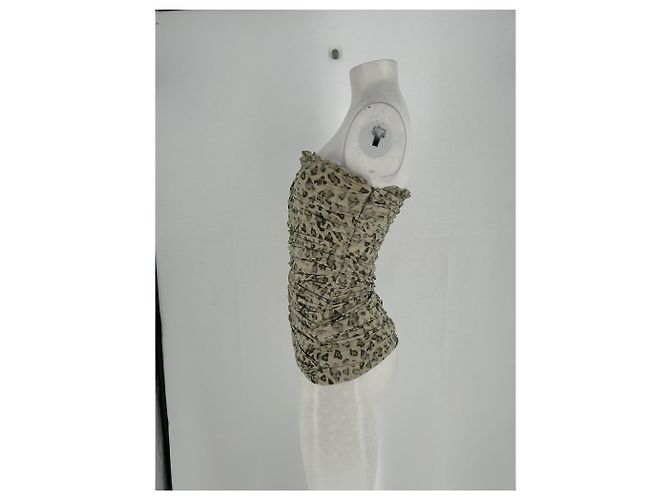 Ermanno Scervino Bustier beige estampado - vista 3